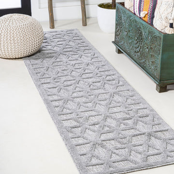 Talaia Neutral Geometric Indoor/outdoor Area Rug
